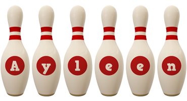 Ayleen bowling-pin logo