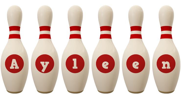 Ayleen bowling-pin logo