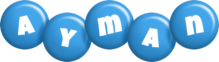 Ayman candy-blue logo