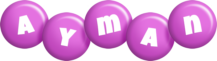 Ayman candy-purple logo