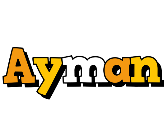 Ayman cartoon logo