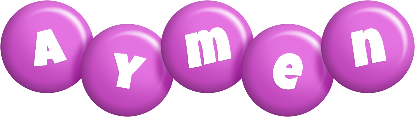 Aymen candy-purple logo