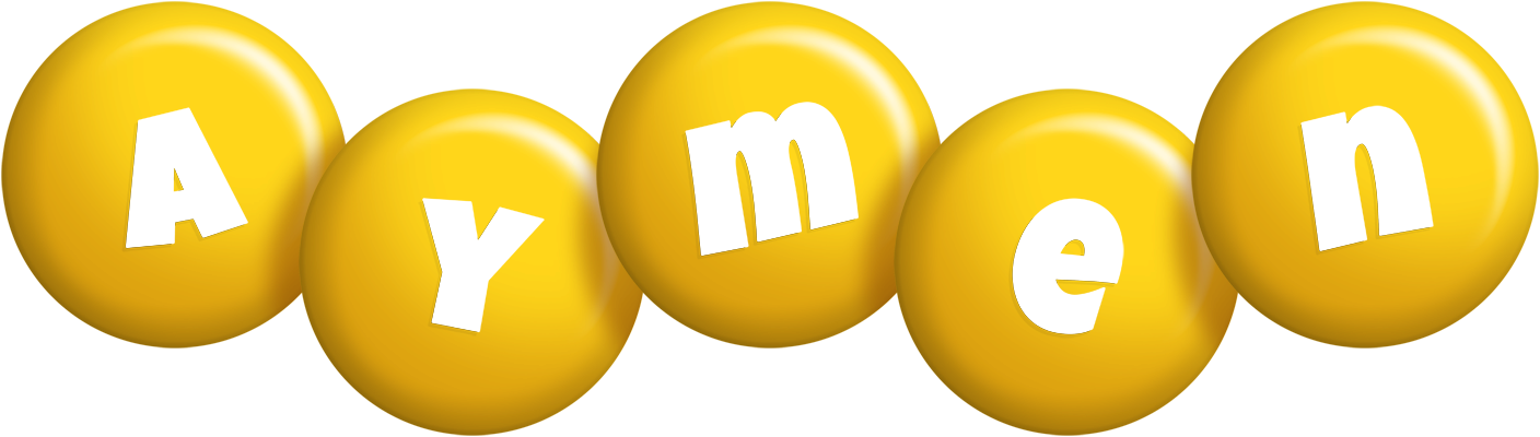 Aymen candy-yellow logo
