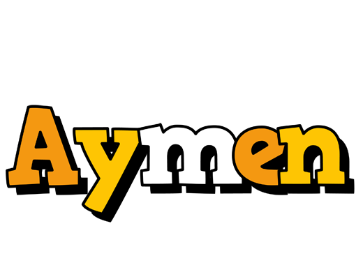 Aymen cartoon logo