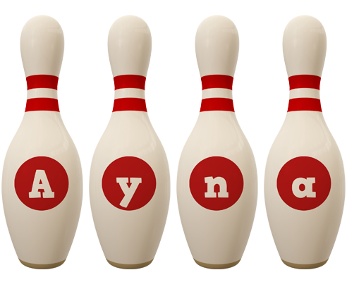 Ayna bowling-pin logo