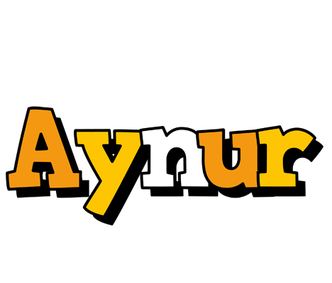 Aynur cartoon logo