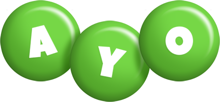 Ayo candy-green logo