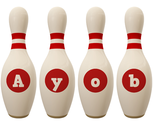 Ayob bowling-pin logo