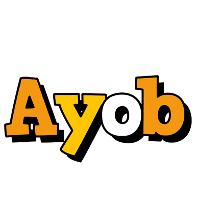 Ayob cartoon logo
