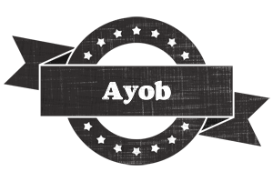 Ayob grunge logo