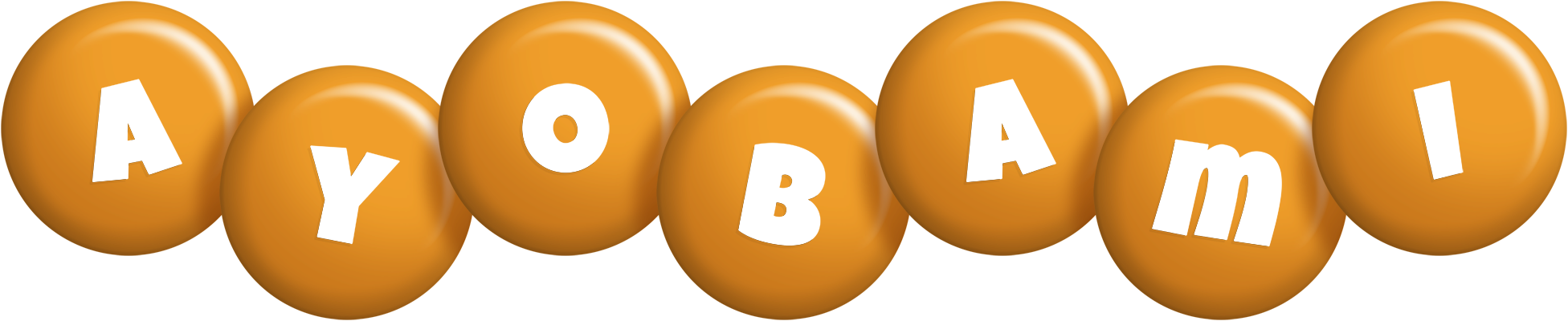 Ayobami candy-orange logo