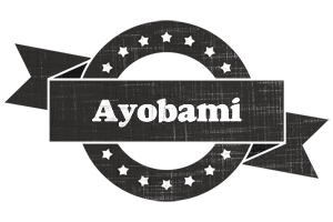 Ayobami grunge logo