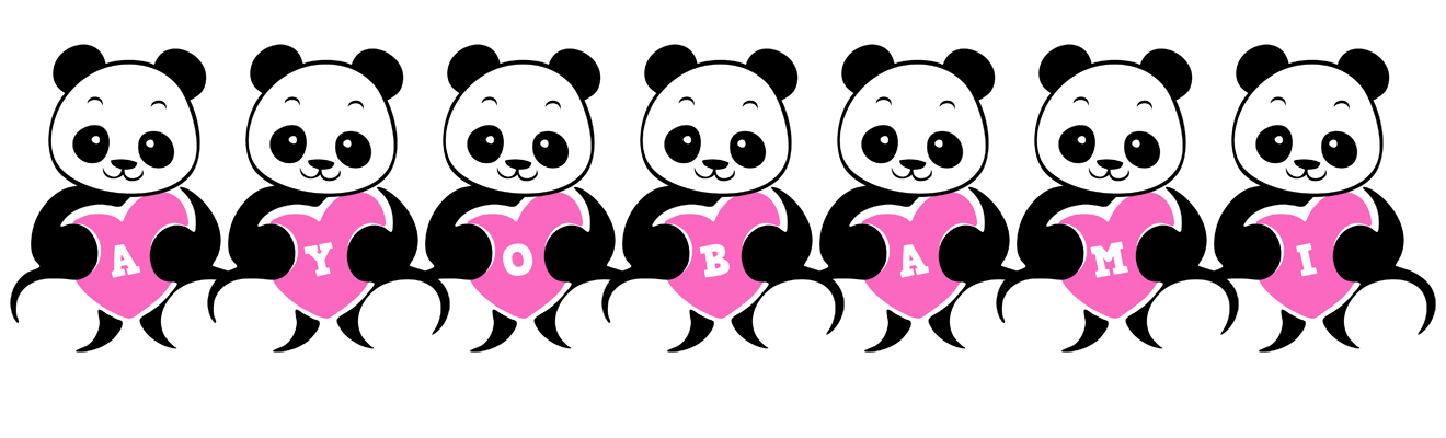 Ayobami love-panda logo