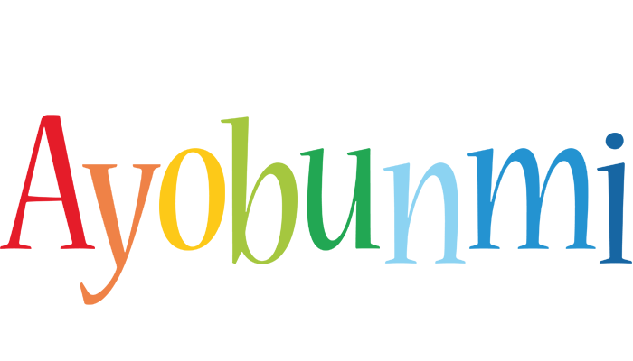 Ayobunmi birthday logo