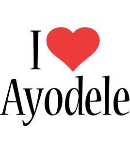 Ayodele i-love logo
