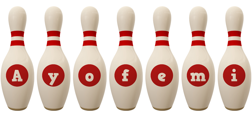 Ayofemi bowling-pin logo