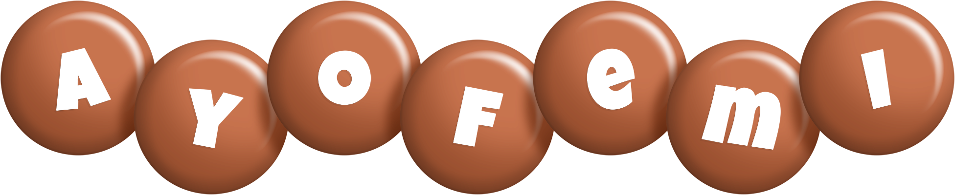 Ayofemi candy-brown logo
