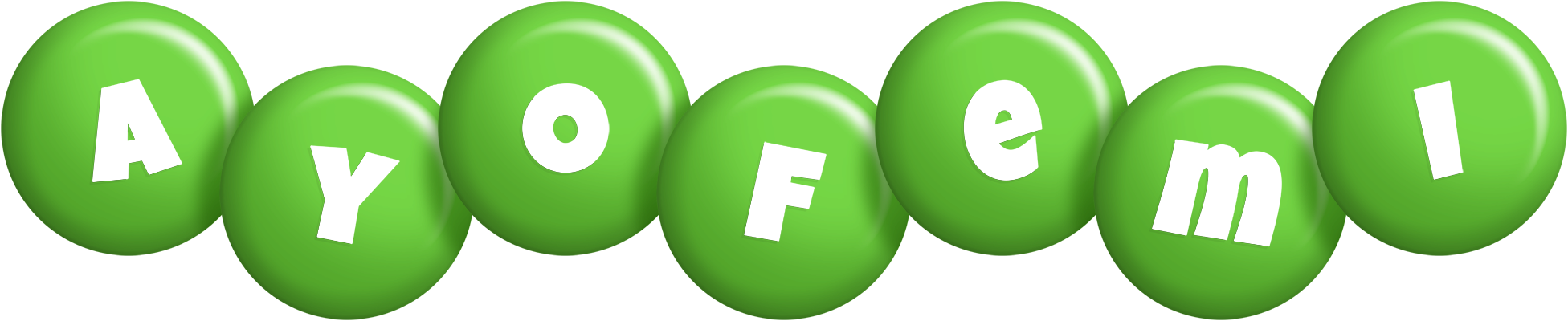 Ayofemi candy-green logo