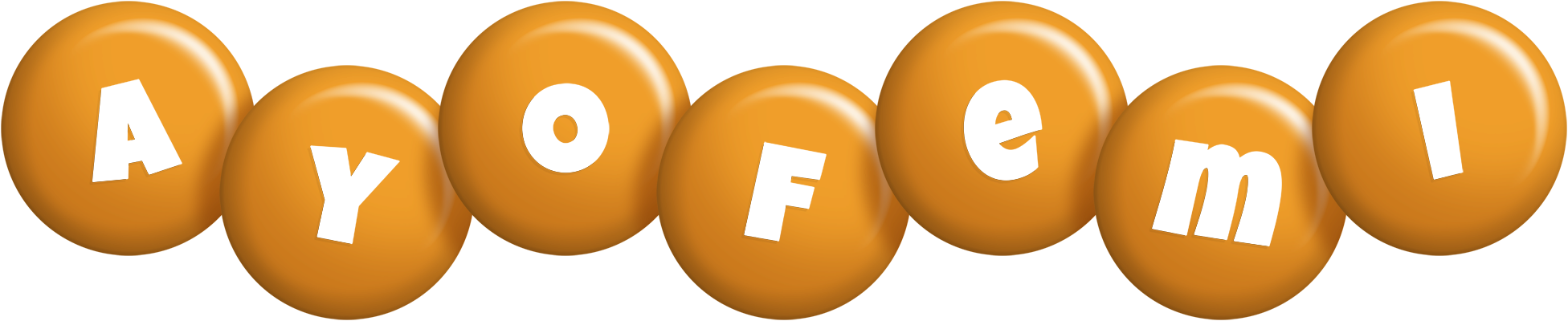 Ayofemi candy-orange logo