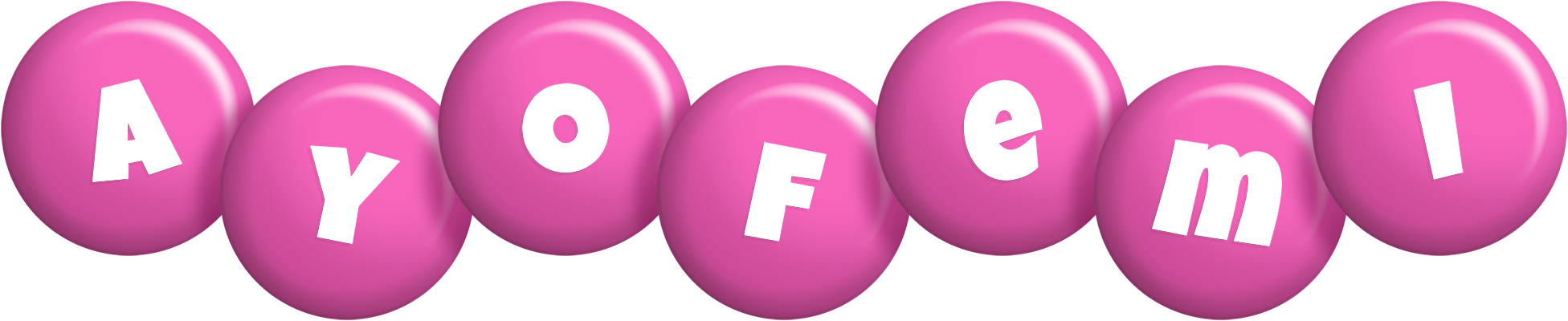 Ayofemi candy-pink logo