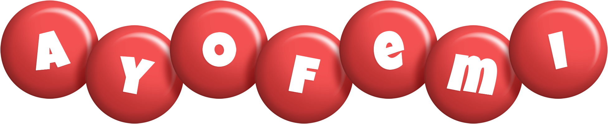 Ayofemi candy-red logo