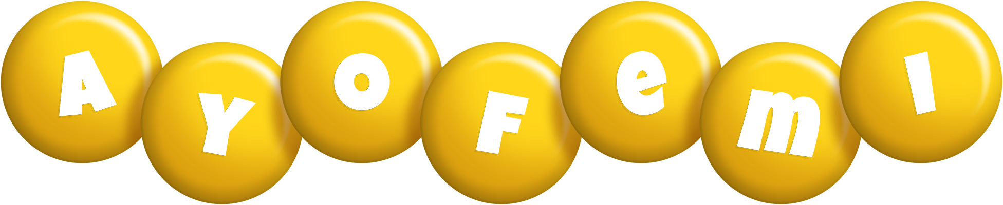 Ayofemi candy-yellow logo