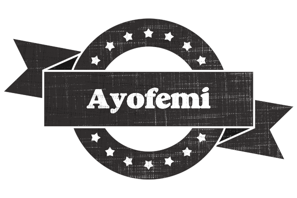 Ayofemi grunge logo