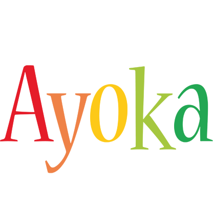 Ayoka birthday logo