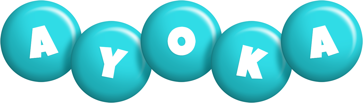 Ayoka candy-azur logo