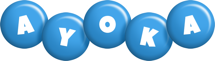 Ayoka candy-blue logo