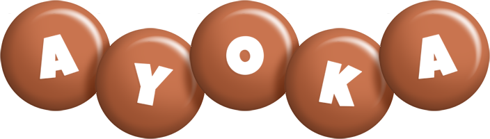 Ayoka candy-brown logo