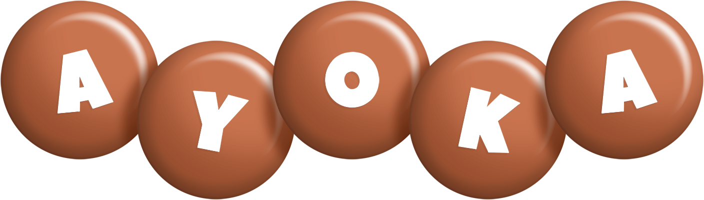 Ayoka candy-brown logo