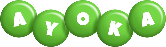 Ayoka candy-green logo