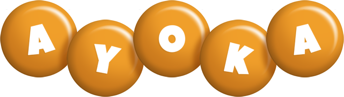 Ayoka candy-orange logo