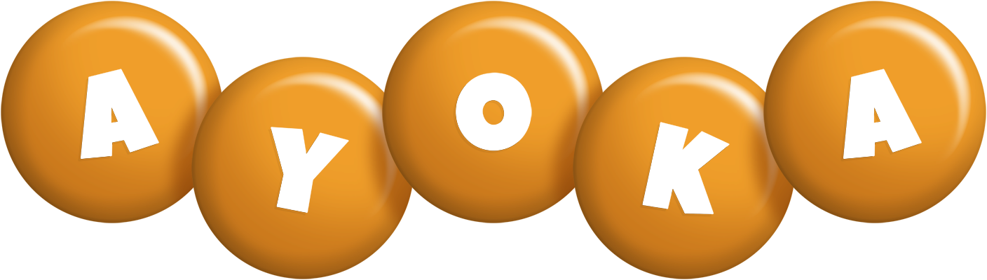 Ayoka candy-orange logo