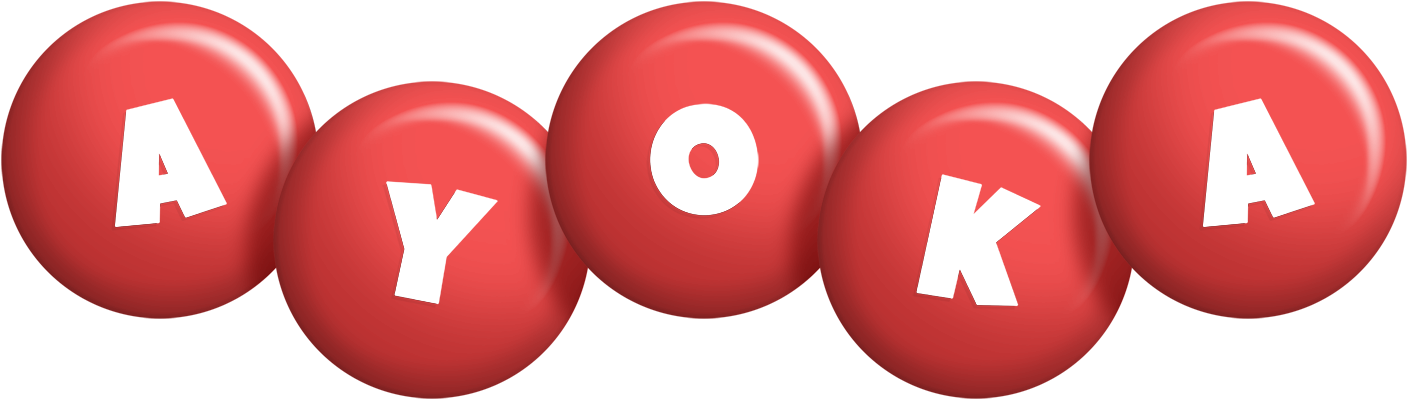 Ayoka candy-red logo
