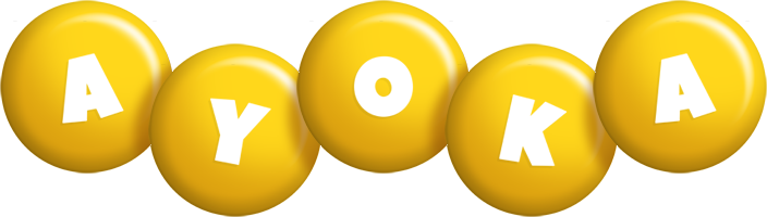 Ayoka candy-yellow logo