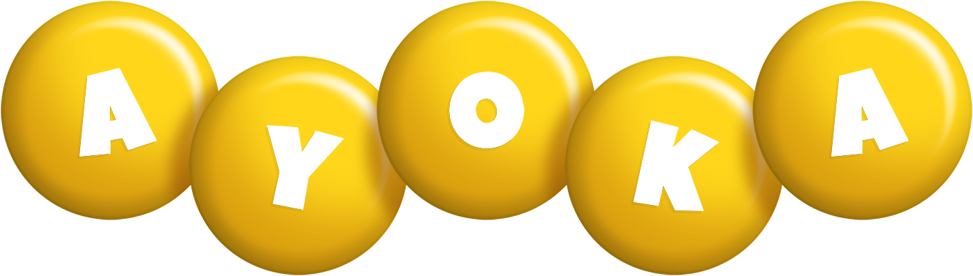 Ayoka candy-yellow logo