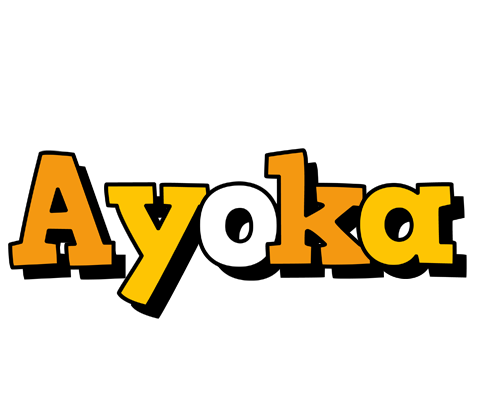 Ayoka cartoon logo