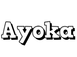 Ayoka snowing logo