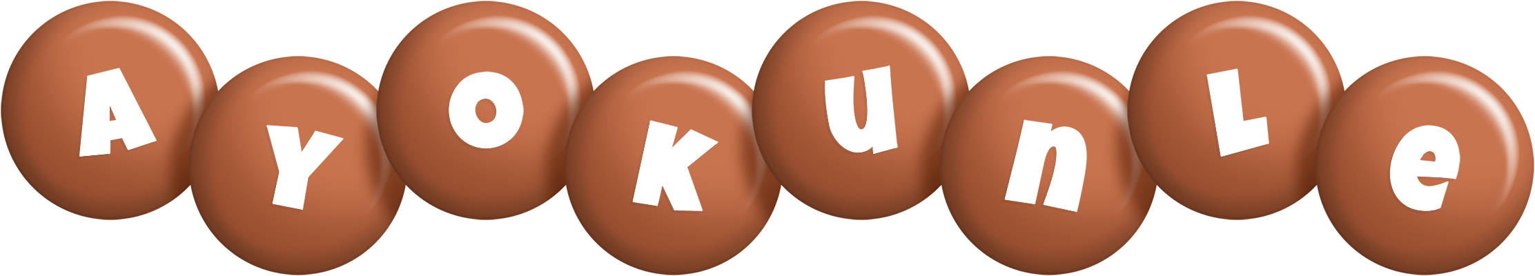 Ayokunle candy-brown logo