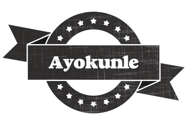 Ayokunle grunge logo