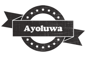 Ayoluwa grunge logo