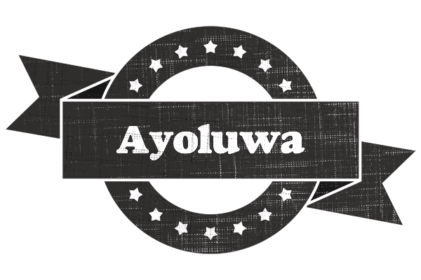Ayoluwa grunge logo