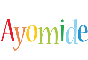 Ayomide birthday logo