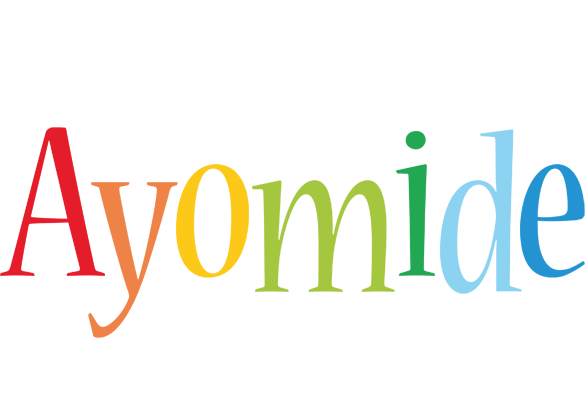 Ayomide birthday logo