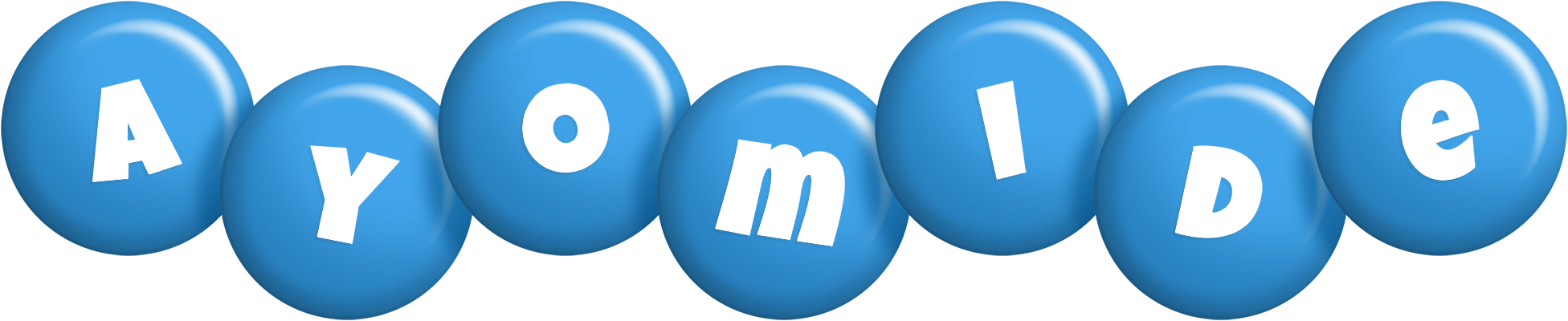 Ayomide candy-blue logo