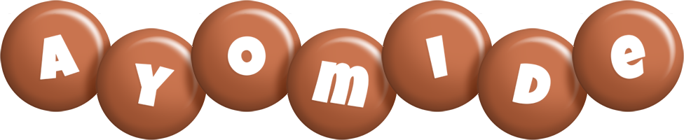 Ayomide candy-brown logo