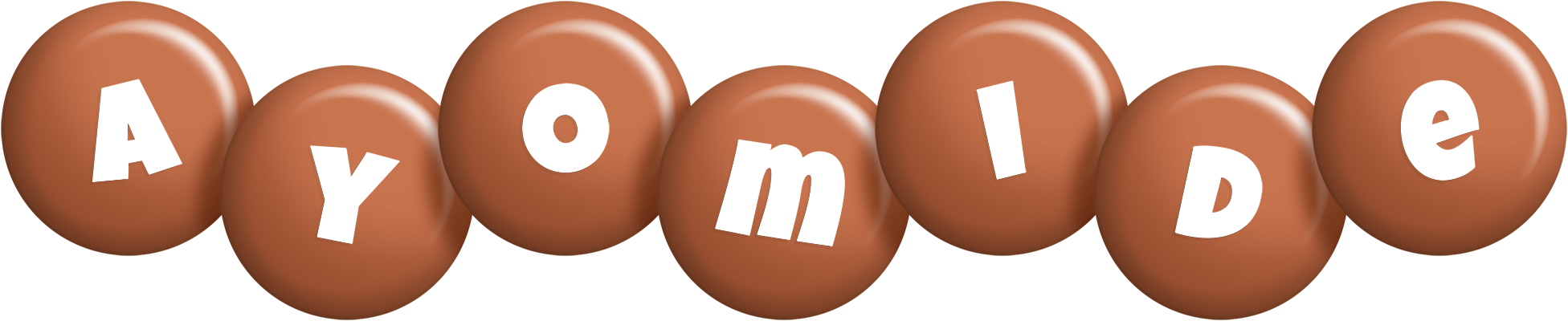 Ayomide candy-brown logo