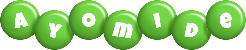 Ayomide candy-green logo